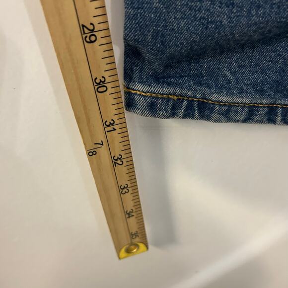 Levi’s 505 Regular Taper Stretch Fit Casual Blue Denim Jeans  Men’s Size 31X32 - Picture 6 of 6